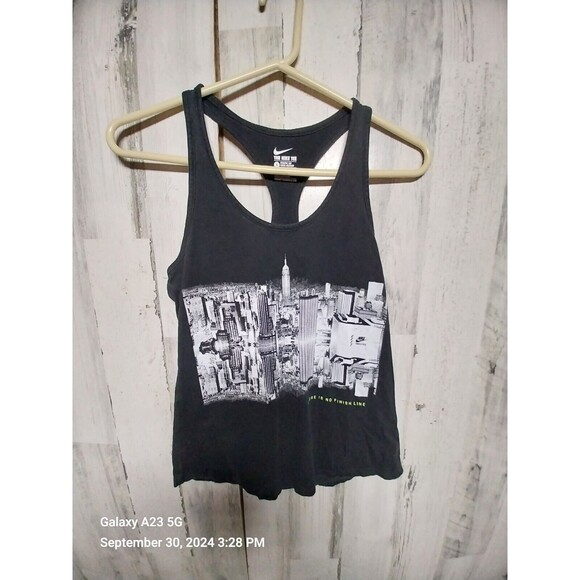 Nike Tee Women's Small Black Recerback Tank - Picture 1 of 8
